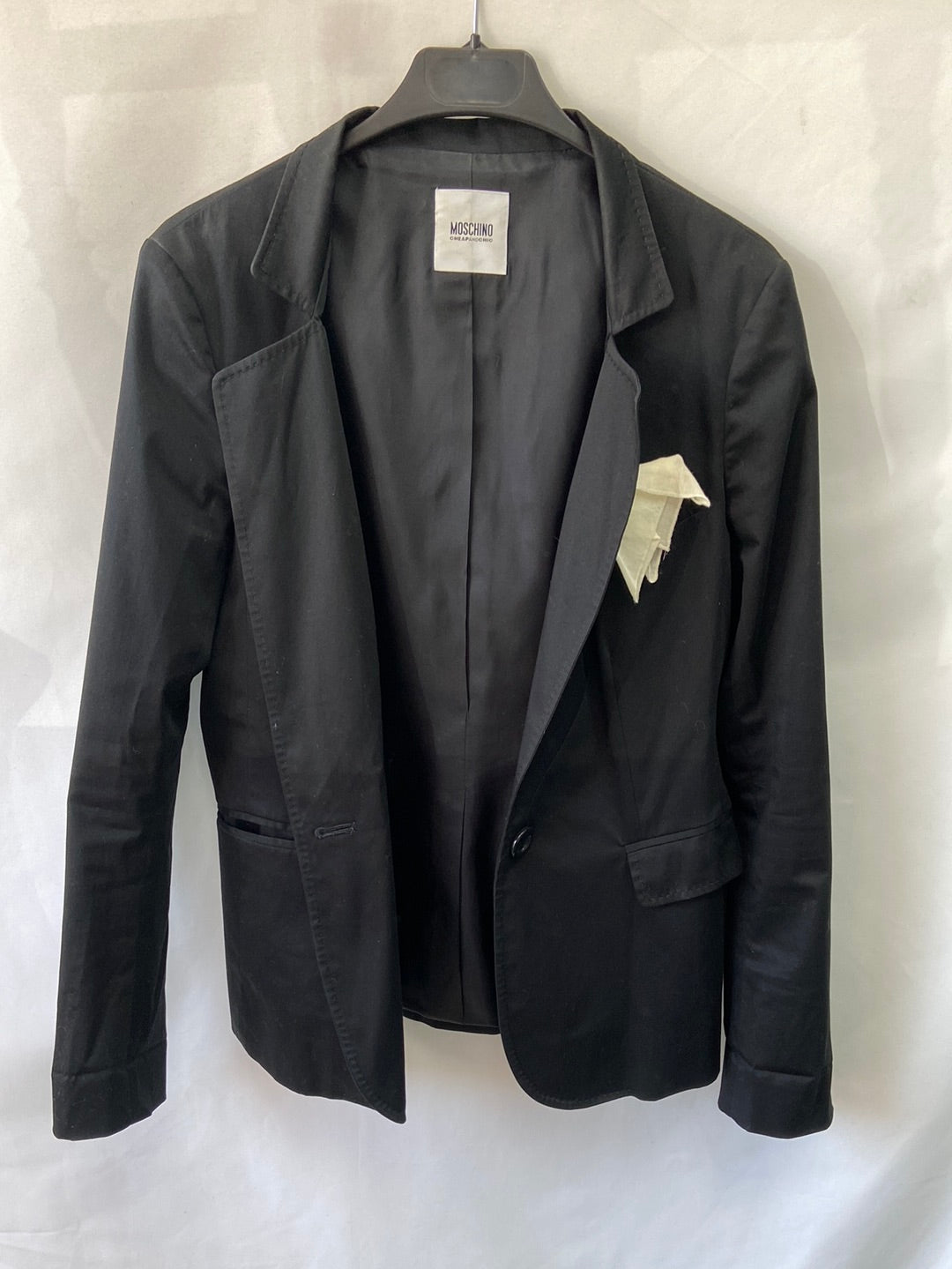 MOSCHINO.Blazer negra T.s