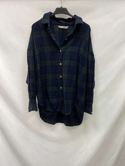 ZARA.Camisa/sobrecamisa cuadros T.M