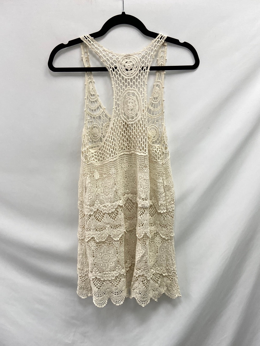 OTRAS.Vestido beige croché Tu (s/m)