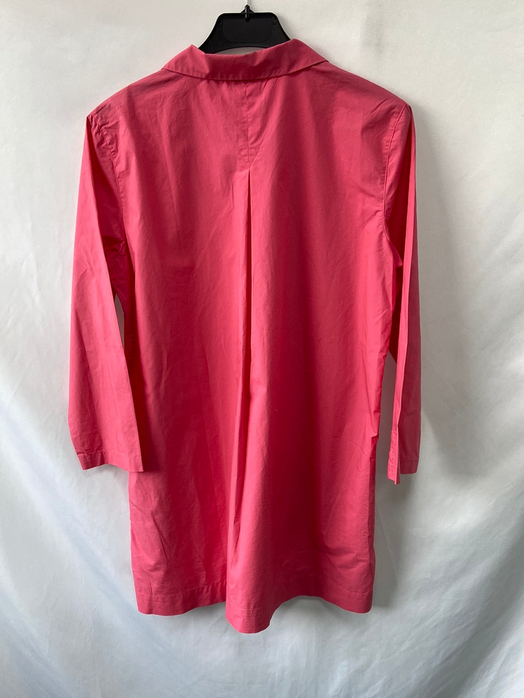 MASSIMO DUTTI.Blusón largo rosa T.38