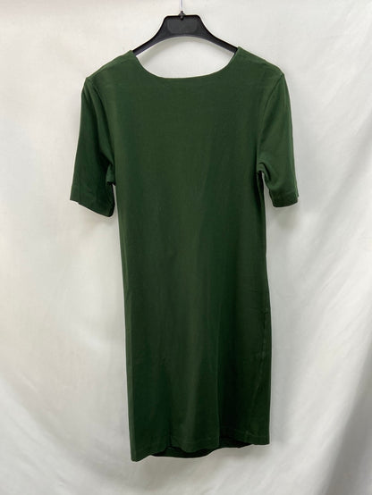 COS. Vestido corto verde T.s