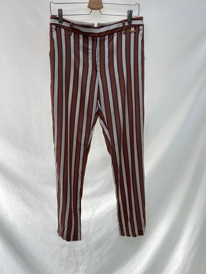 UTERQÜE.Pantalones formales rayas T.M